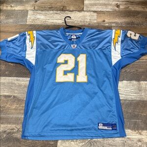 San Diego Chargers Tomlinson Blue Football Jersey with Number 21 3XL